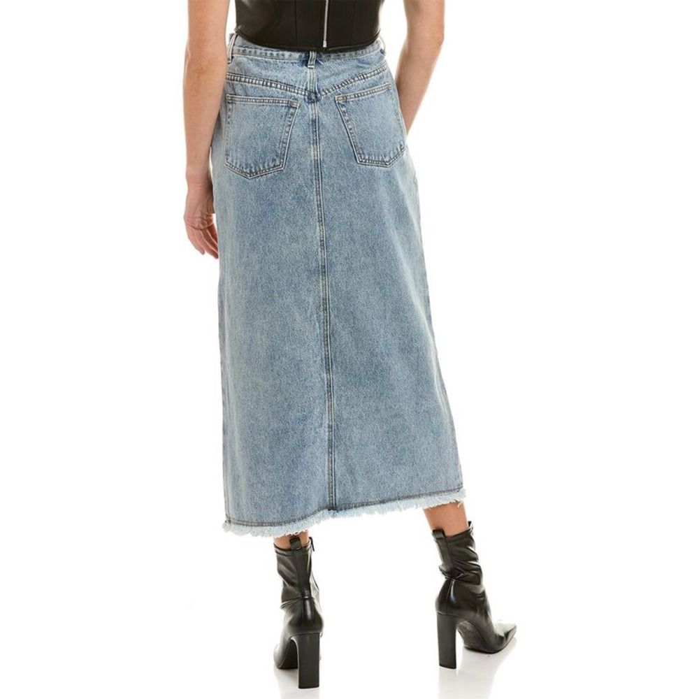 ENA Pelly Boyfriend Denim Midi Skirt - Picture 2 of 3